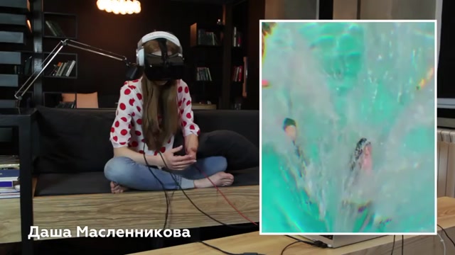 Cкриншот Реакции моделей на порно в очках виртуальной реальности 18,порно,девушки.реакция, смешно